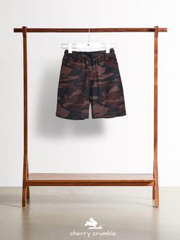 CHERRY CRUMBLE BY NITT HYMAN - Boys Multicolour Camouflage Print Shorts