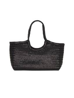 Dragon Diffusion - Santa Croce Woven Leather Handbag Green