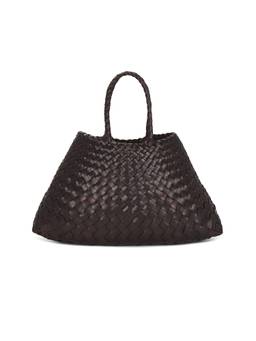 Dragon Diffusion - Santa Croce Woven Leather Handbag Brown