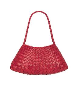 Dragon Diffusion - Rosanna Woven Leather Shoulder Bag Red