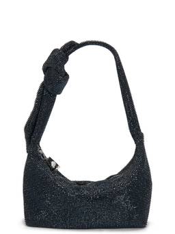 Emm Kuo - Crystal Embellished Shoulder Bag Navy Blue