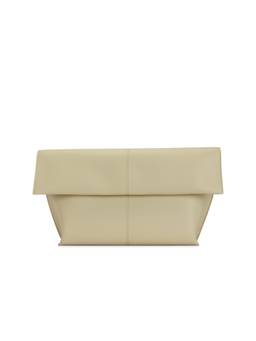Freja New York - Seamed Leather Clutch Beige