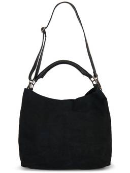 Free People - Suzie Suede Slouch Tote Bag Black