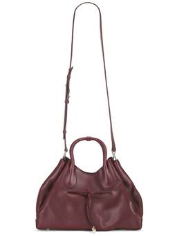 Flattered - Maris Leather Tote Bag Wine