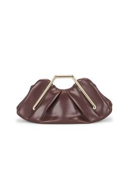 JW PEI - Lila Leather Frame Clutch Brown