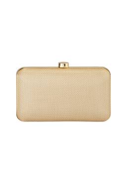 olga berg - Jen Metal Mesh Clutch Gold
