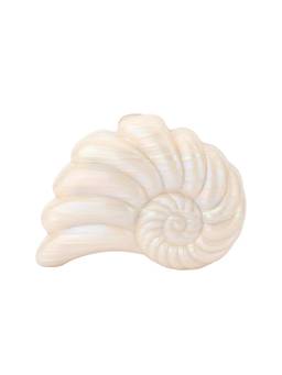 olga berg - Ava Pearl Shell Acrylic Clutch White