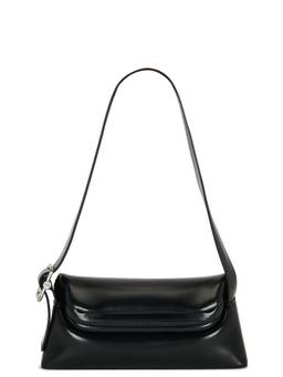 Osoi - Folder Brot Leather Shoulder Bag Black