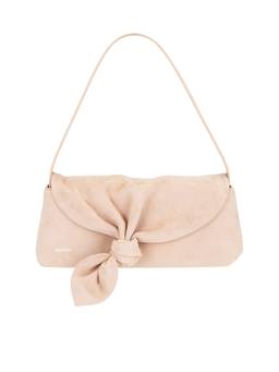 ROTATE - Knot Suede Mini Bag Beige