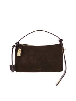 VERAFIED - Suede Belted Tote Bag Brown