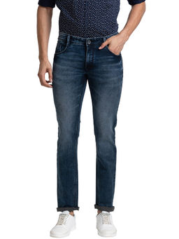 Parx - Fit Self Design Dark Blue Jeans