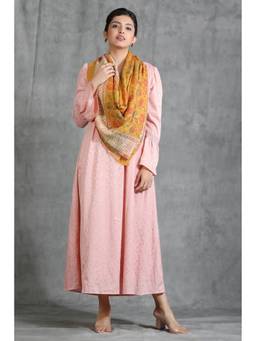 Dusala India - Handwoven Cashmere Fine Wool Contrast Zari Stole