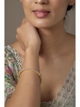 KARISA DESIGNS - Giza White Kundan Bangle