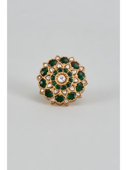 KARISA DESIGNS - Phool Kundan Ring