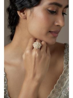 KARISA DESIGNS - Floral Moissanite Ring