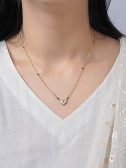 SWASHAA - Rivana Heart Mangalsutra - White