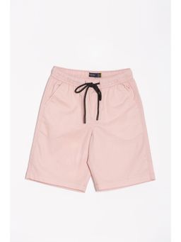 Allen Solly - Boys Pink Regular Fit Solid Shorts
