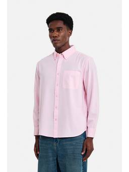 Snitch - Light Pink Solid Full Sleeves Regular Casual Shirt for Men