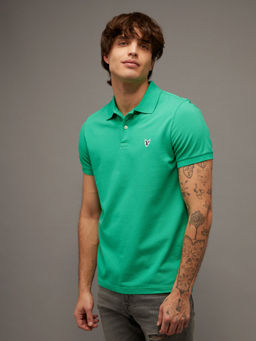 American Eagle - Slim Fit Flex Pique Polo T-Shirt