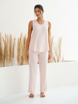 Muvazo - Elan Nocturne Lounge Top And Pyjama (Set of 2)