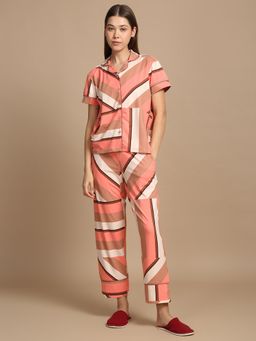 Sweet Dreams - Women Printed Shirt With Pyjama (Set of 2)