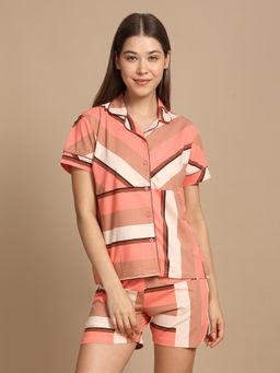 Sweet Dreams - Women Printed Shirt With Shorts (Set of 2)