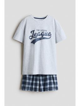 H&M - Boys Blue Cotton Jersey T-Shirt & Shorts