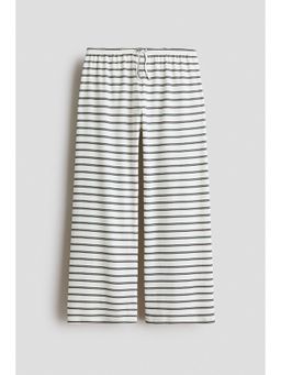 H&M - Girls White Ribbed Cotton Pyjama