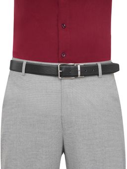 Tommy Hilfiger - Men Leather Reversible Ancon Belt - Black