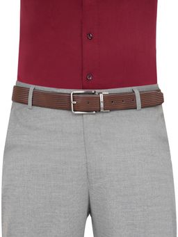 Tommy Hilfiger - Men Leather Reversible Ancon Belt - Brown