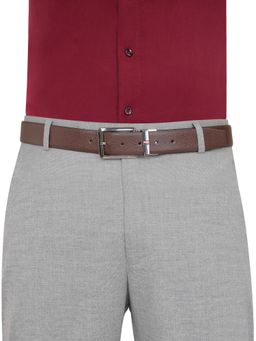 Tommy Hilfiger - Men Leather Reversible Grenaa Belt - Brown