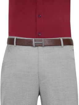 Tommy Hilfiger - Men Leather Reversible Waterford Belt - Brown