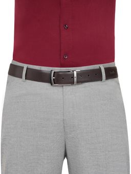 United Colors of Benetton - Men Leather Reversible Valtrix Belt - Brown