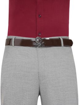 United Colors of Benetton - Men Leather Reversible Aurenne Belt - Navy Blue