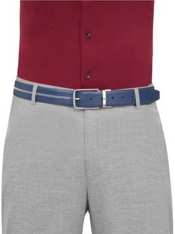 United Colors of Benetton - Men Leather Reversible Orivane Belt - Navy Blue