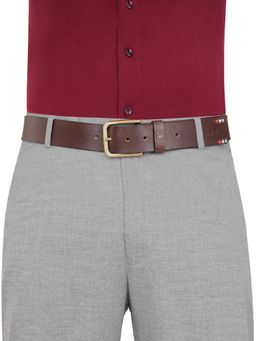 United Colors of Benetton - Men Leather Thalara Belt - Brown