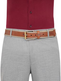 United Colors of Benetton - Men Leather Zynara Belt - Tan