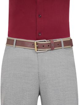United Colors of Benetton - Men Leather Zynara Belt - Brown