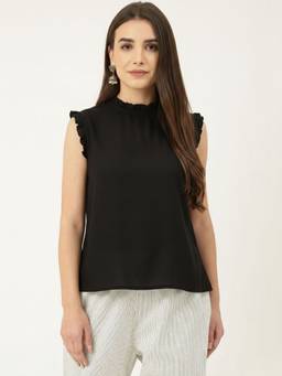 DECKEDUP - Black Cotton Solid Top