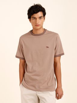 Andamen - Tan Brown Crew Regular Fit-s-reg