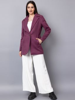 DLANXA - Women Winter Wear Stylish Purple Coat
