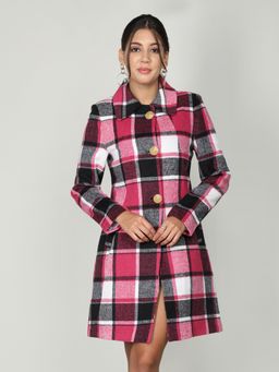 DLANXA - Women Winter Wear Stylish Pink Coat