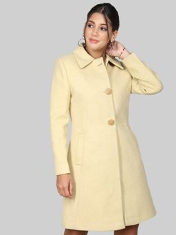DLANXA - Women Winter Wear Stylish Yellow Coat