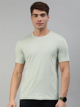 Huetrap - Mens Light Grey Premium Round Neck Short Sleeve T-shirt
