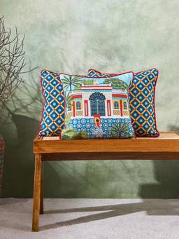 Chumbak - Thinnai Printed Cushion Cover (Pack of 3)