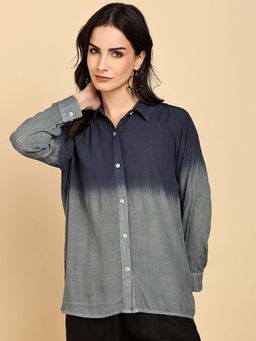 Maaesa - Women Casual Full Sleeves Regular Fit Multi-Colour Shirt