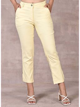 Lakshita - Yellow Regular Plain Pant