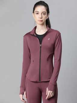 Athlisis - Zippered Quick Dry Running Fitness Sports Mauve Jacket