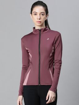 Athlisis - Zippered Quick Dry Running Fitness Sports Mauve Jacket
