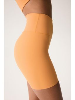 H&M - Women Orange High Waist Cycling Shorts With Sculptmove